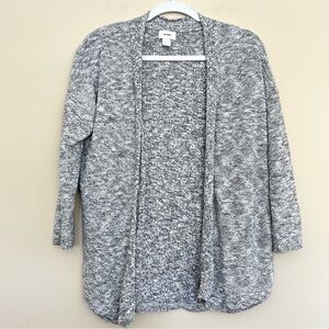 Old Navy Women’s Gray Marled Knit Open Cardigan